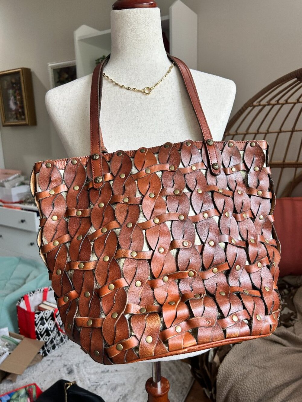 👜 Patricia Nash Mizzana Tote – Twisted Braid Leather Design